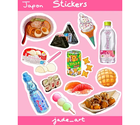 Planche de Stickers Japon