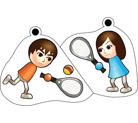 Porte-clé en Duo Tennis