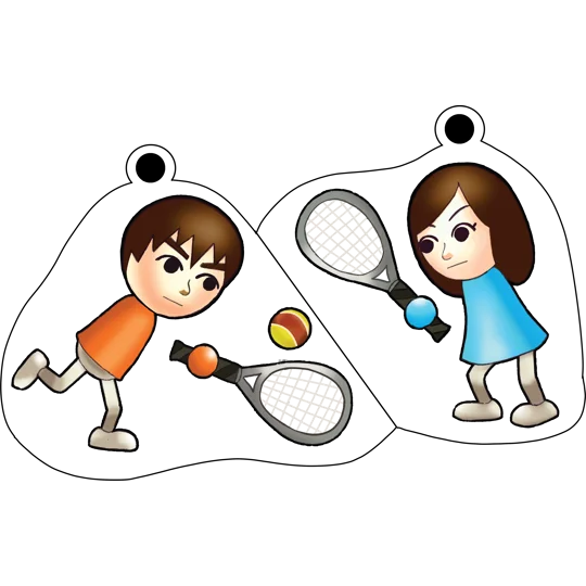Porte-clé en Duo Tennis