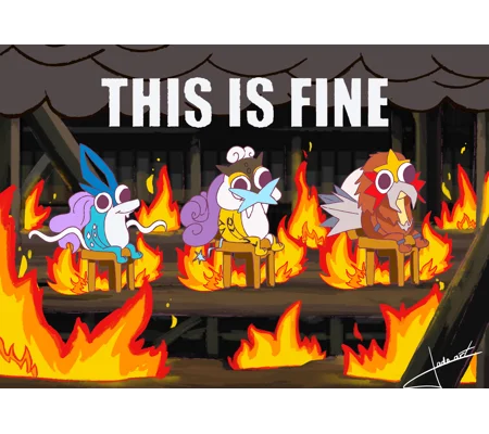 Carte postale This is fine