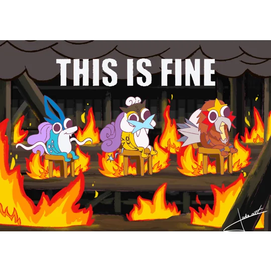 Carte postale This is fine