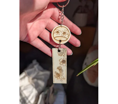 Porte-clé Carillon Fleur de cerisier