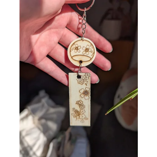 Porte-clé Carillon Fleur de cerisier