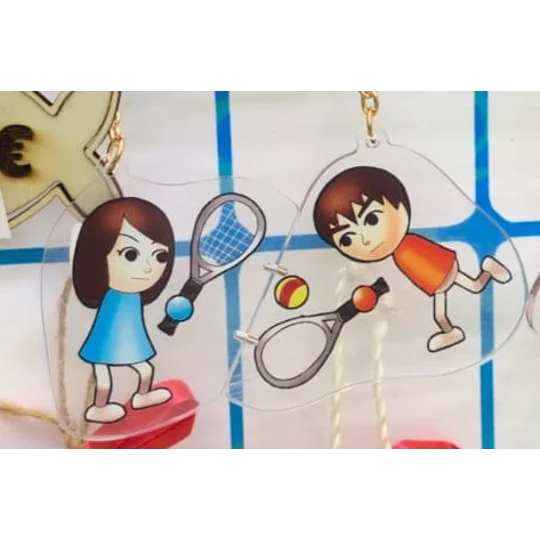 Porte-clé en Duo Tennis