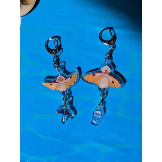 Porte-clé double Raie