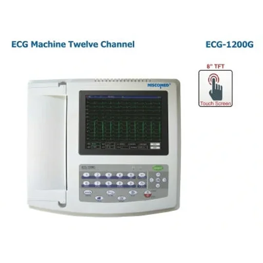 Contec 12-Channel 8-inch Touch Screen 1200G ECG Machine
