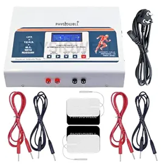 IFT 125 Program (IFT MS TENS) Professional combo Physiotherapy Equipment for pain relife (Selfadhesi