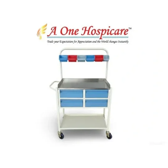 A One Hospicare Mini Crash Cart Trolley