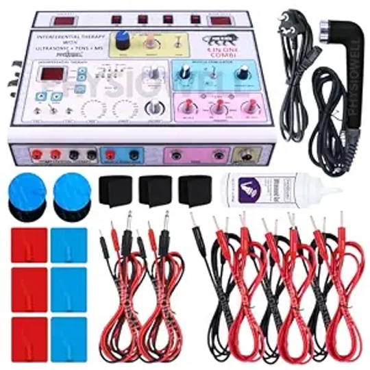 4 In 1 IFT MS Tens US Physiotherapy Machine Electrotherapy Combo for All Pain Relief Device With One
