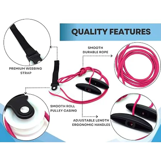 Shoulder Pulley for Exercise with Rope & Door Strap | Physiotherapy Pulley — Frozen Shoulder, Rotato