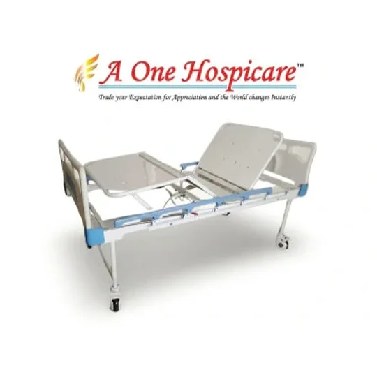 A One Hospicare Remortized Fowler Bed Abs Panels Collapsible Raillings Imp Wheels