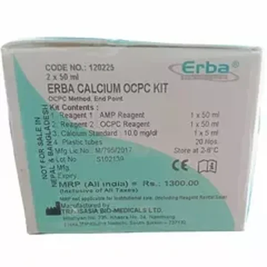 ERBA Calcium OCPC Biochemistry Reagent (2*50 ml)