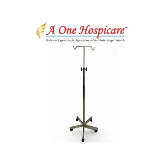 A One Hospicare Five Lag Ss Iv Stand With Wheels