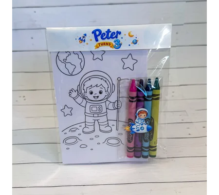 Astronaut Coloring pages & Stickers