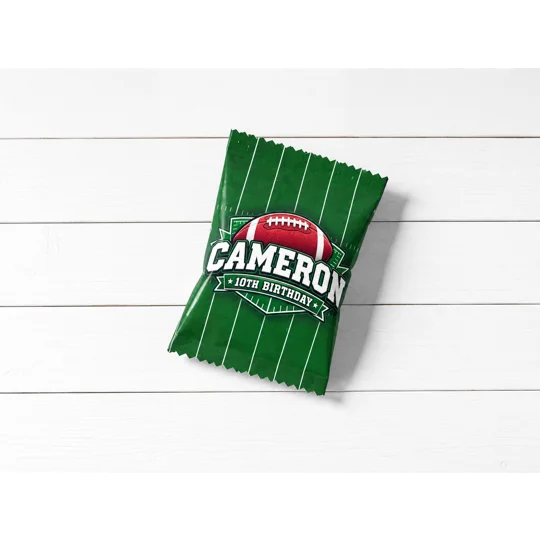 Football Fruit Snack Label