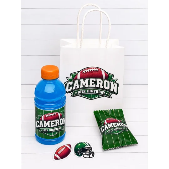 Football Fruit Snack Label