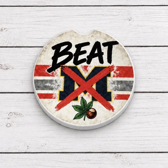 Ceramic Car Coaster Set | Set of 2
