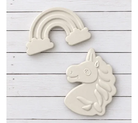 Unicorn & Rainbow Plaster Acrylic Paint Kit