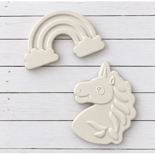 Unicorn & Rainbow Plaster Acrylic Paint Kit