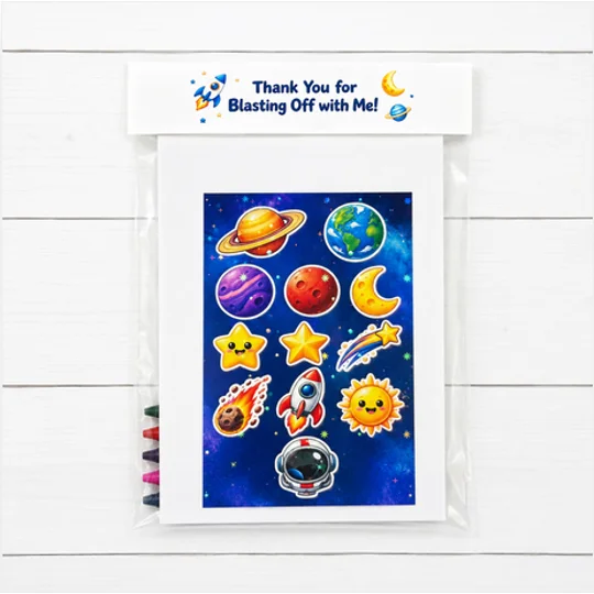 Astronaut Coloring pages & Stickers