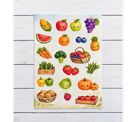 Farm Stand Stickers Sheet