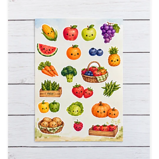Farm Stand Stickers Sheet