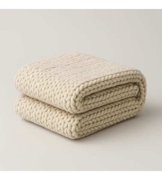 Chunky Wool Throw