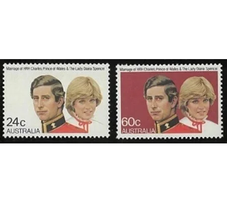 Australia 1981 Royal Wedding set (2) MUH