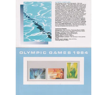 Australia 1984 Olympics Presentation Pack