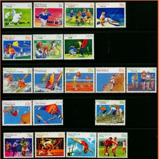 Australia 1989-91 Sports set (20) MUH