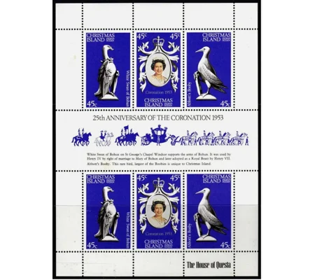 Christmas Island 1978 Coronation MS MUH