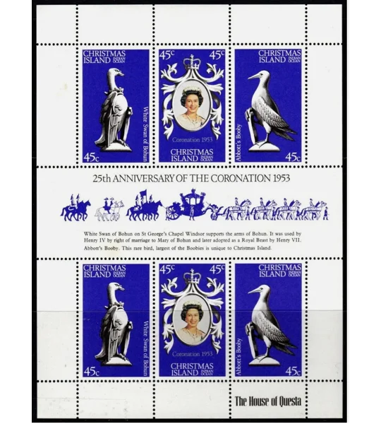 Christmas Island 1978 Coronation MS MUH