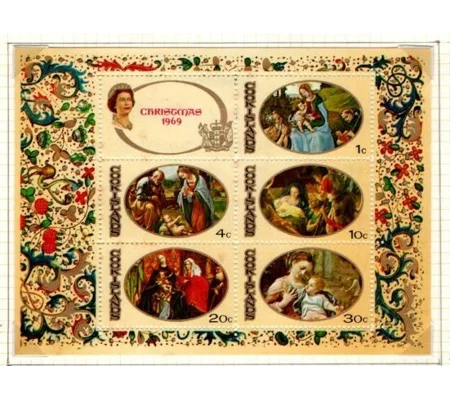 Cook Islands 1969 Christmas MS MUH