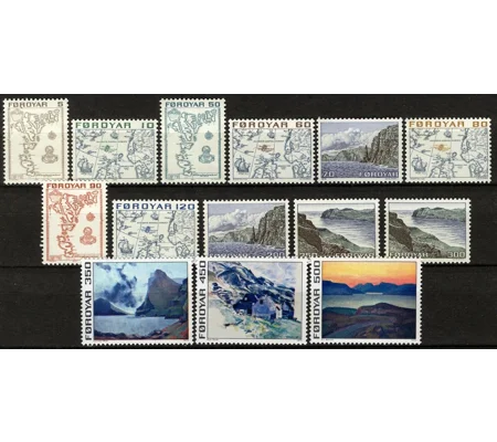 Faroe 1975 Maps and Scenes MUH