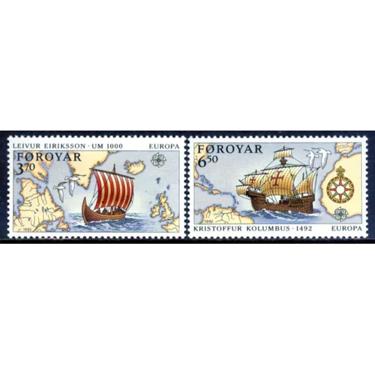 Faroe 1992 Europa - Columbus (2) MUH