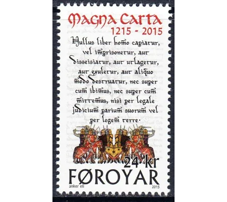 Faroe 2015 Magna Carta MUH
