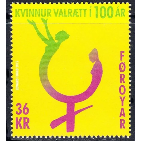 Faroe 2015 Womens Suffrage MUH