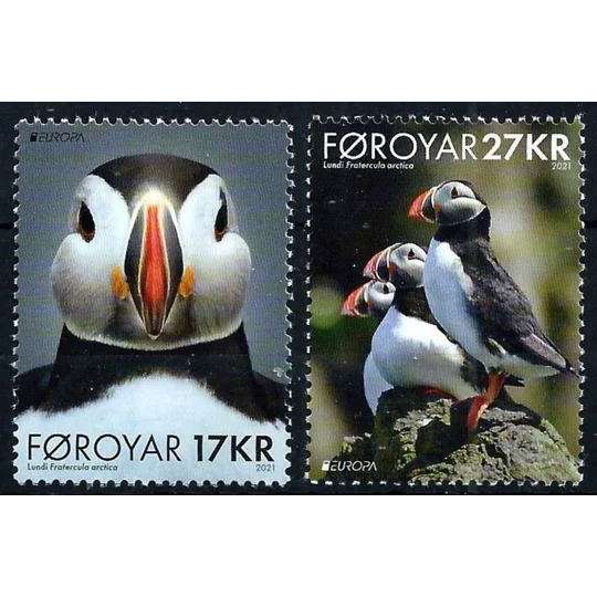 Faroe 2021 Europa - Puffin Birds (2) MUH