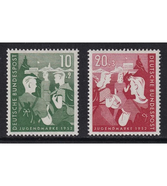Germany 1952 Youth Hostels (2) MUH