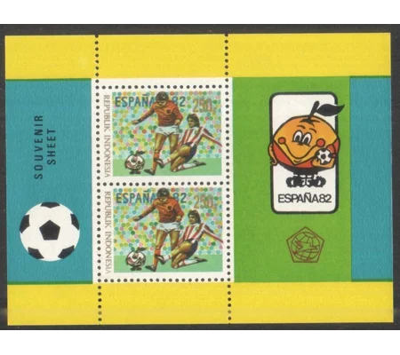 Indonesia 1982 Espana Soccer MS MUH