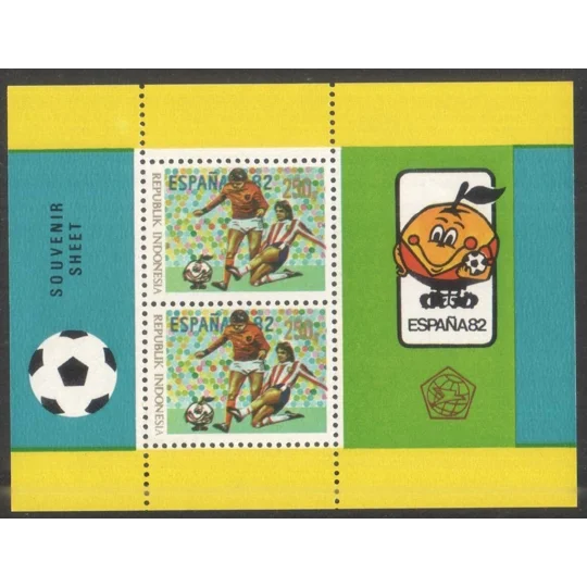 Indonesia 1982 Espana Soccer MS MUH
