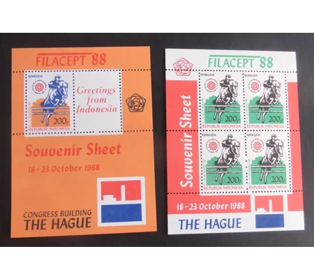 Indonesia 1988 Filacept MS x 2 MUH