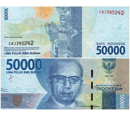 Indonesia 2016 50,000 Rp Bank Note