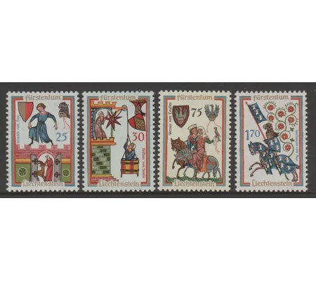 Liechtenstein 1963 Minnesinger (4) MUH