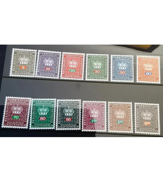 Liechtenstein 1968 Official set MUH