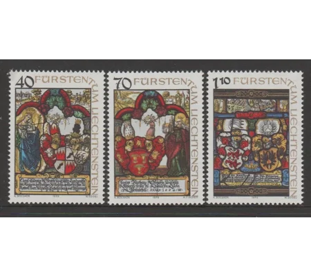 Liechtenstein 1979 Heraldic Windows (3) MUH