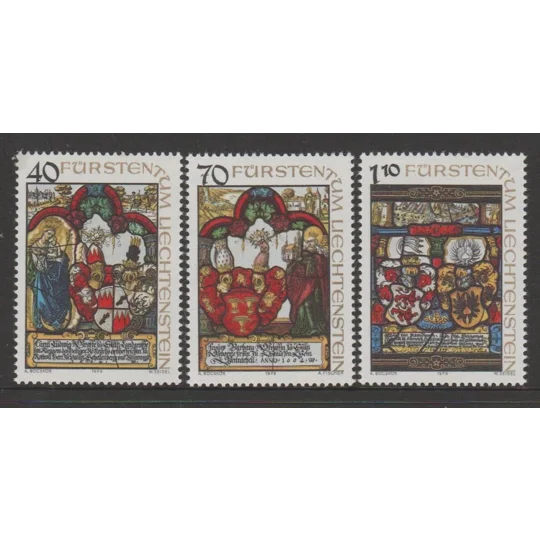 Liechtenstein 1979 Heraldic Windows (3) MUH