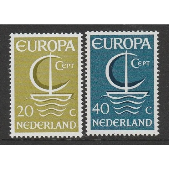 Netherlands 1966 Europa (2) MUH
