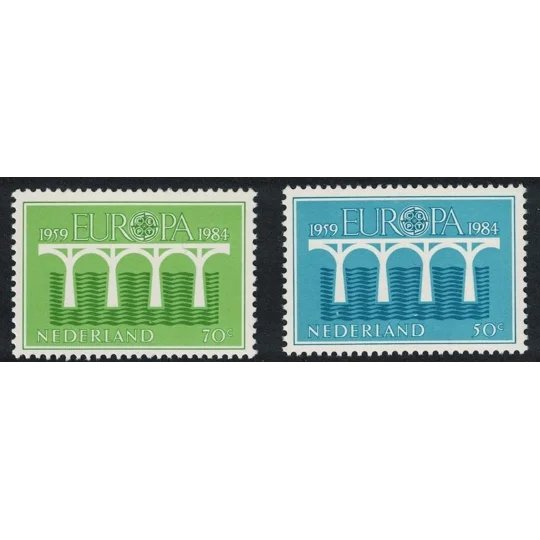 Netherlands 1984 Europa (2) MUH