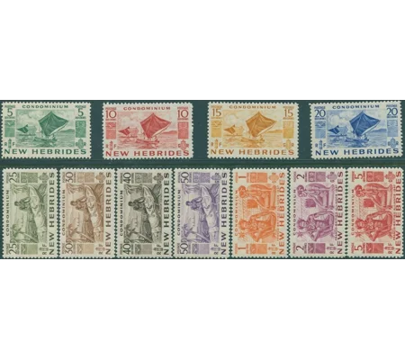 New Hebrides 1953 set (11) MUH